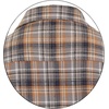 image:imageGioberti Mens Plaid Checkered 100 Cotton Brushed Flannel Shirt1156  Gray  Navy  Orange