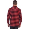 image:imageGioberti Mens Plaid Checkered 100 Cotton Brushed Flannel Shirt48  Red  Black Checkered