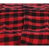 image:imageGioberti Mens Plaid Checkered 100 Cotton Brushed Flannel Shirt48  Red  Black Checkered