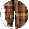 image:imageGioberti Mens Plaid Checkered 100 Cotton Brushed Flannel Shirt78  Orange  Khaki  Teal