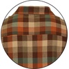 image:imageGioberti Mens Plaid Checkered 100 Cotton Brushed Flannel Shirt78  Orange  Khaki  Teal