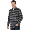 image:imageGioberti Mens Plaid Checkered 100 Cotton Brushed Flannel Shirt86  Black  Charcoal