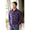 image:imageGioberti Mens Plaid Checkered 100 Cotton Brushed Flannel ShirtHeather Charcoal