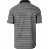 image:imageGioberti Mens Regular Fit Yarn Dye Striped Short Sleeve Polo Shirt with PocketBlack  Style 942
