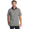 image:imageGioberti Mens Regular Fit Yarn Dye Striped Short Sleeve Polo Shirt with PocketBlack  Style 942