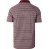 image:imageGioberti Mens Regular Fit Yarn Dye Striped Short Sleeve Polo Shirt with PocketBurgundy  Style 942