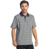 image:imageGioberti Mens Regular Fit Yarn Dye Striped Short Sleeve Polo Shirt with PocketNavy  Style 942