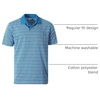 image:imageGioberti Mens Regular Fit Yarn Dye Striped Short Sleeve Polo Shirt with PocketRoyal  Style 942