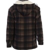 image:imageGioberti Mens Sherpa Lined Flannel Jacket with Removable Hood49  Brown  Black