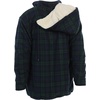 image:imageGioberti Mens Sherpa Lined Flannel Jacket with Removable Hood53  Green  Navy