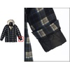 image:imageGioberti Mens Sherpa Lined Flannel Jacket with Removable HoodBlack  White Contrast B