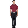 image:imageGioberti Mens Short Sleeve Solid Dress ShirtBurgundy