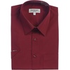 image:imageGioberti Mens Short Sleeve Solid Dress ShirtBurgundy