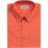 image:imageGioberti Mens Short Sleeve Solid Dress ShirtCoral