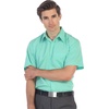 image:imageGioberti Mens Short Sleeve Solid Dress ShirtMint B