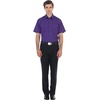 image:imageGioberti Mens Short Sleeve Solid Dress ShirtPurple B