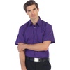 image:imageGioberti Mens Short Sleeve Solid Dress ShirtPurple B