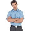 image:imageGioberti Mens Short Sleeve Solid Dress ShirtSky Blue