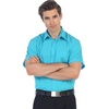 image:imageGioberti Mens Short Sleeve Solid Dress ShirtTeal