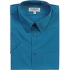 image:imageGioberti Mens Short Sleeve Solid Dress ShirtTeal Green