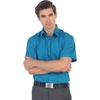 image:imageGioberti Mens Short Sleeve Solid Dress ShirtTeal Green