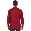 image:imageGioberti Mens Solid Long Sleeve Western Shirt with Pearl Snapon ButtonsBurgundy