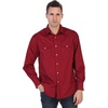 image:imageGioberti Mens Solid Long Sleeve Western Shirt with Pearl Snapon ButtonsBurgundy