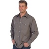 image:imageGioberti Mens Solid Long Sleeve Western Shirt with Pearl Snapon ButtonsGray
