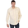 image:imageGioberti Mens Solid Long Sleeve Western Shirt with Pearl Snapon ButtonsIvory