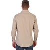 image:imageGioberti Mens Solid Long Sleeve Western Shirt with Pearl Snapon ButtonsKhaki