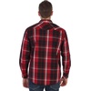 image:imageGioberti Mens Western Plaid Long Sleeve Shirt with Pearl Snapon1017w  Red  Burgundy  Black  Gray Contrast