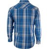 image:imageGioberti Mens Western Plaid Long Sleeve Shirt with Pearl Snapon1045w  Turquoise  White  Black Line