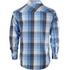 image:imageGioberti Mens Western Plaid Long Sleeve Shirt with Pearl Snapon1048w  Blue  Striped Band