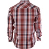 image:imageGioberti Mens Western Plaid Long Sleeve Shirt with Pearl Snapon1061w  Orange  Navy  White