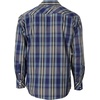 image:imageGioberti Mens Western Plaid Long Sleeve Shirt with Pearl Snapon1089w  Navy  Grey  Black