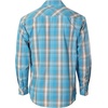 image:imageGioberti Mens Western Plaid Long Sleeve Shirt with Pearl Snapon1096w  Teal  Brown  White
