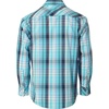 image:imageGioberti Mens Western Plaid Long Sleeve Shirt with Pearl Snapon1097w  Turquoise  Teal  Navy