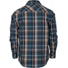 image:imageGioberti Mens Western Plaid Long Sleeve Shirt with Pearl Snapon1154w  Cobalt Blue  Peach  White