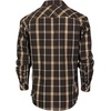 image:imageGioberti Mens Western Plaid Long Sleeve Shirt with Pearl Snapon252w  Charcoal  Orange  White