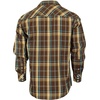 image:imageGioberti Mens Western Plaid Long Sleeve Shirt with Pearl Snapon26w  Brown  Yellow  Turquoise