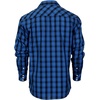 image:imageGioberti Mens Western Plaid Long Sleeve Shirt with Pearl Snapon294w  Blue  Black