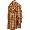 image:imageGioberti Mens Western Plaid Long Sleeve Shirt with Pearl Snapon328w  Burnt Orange  Gold