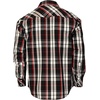 image:imageGioberti Mens Western Plaid Long Sleeve Shirt with Pearl Snapon35w  Black  White  Red