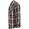image:imageGioberti Mens Western Plaid Long Sleeve Shirt with Pearl Snapon724w  Black  Red