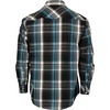 image:imageGioberti Mens Western Plaid Long Sleeve Shirt with Pearl Snapon777w  Turquoise