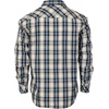 image:imageGioberti Mens Western Plaid Long Sleeve Shirt with Pearl Snapon911w  White  Navy