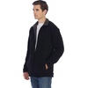 image:imageGioberti Mens Zip Up Reversible Polar Fleece Heavy JacketBlack  Charcoal