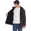image:imageGioberti Mens Zip Up Reversible Polar Fleece Heavy JacketBlack  Charcoal