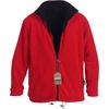 image:imageGioberti Mens Zip Up Reversible Polar Fleece Heavy JacketBlack  Red