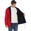 image:imageGioberti Mens Zip Up Reversible Polar Fleece Heavy JacketBlack  Red